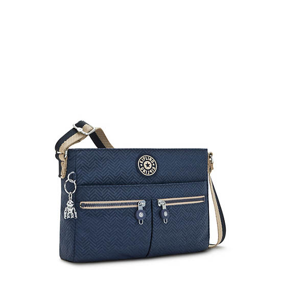 New Angie Printed Crossbody Bag, Blue Sky, large New Angie Printed Crossbody Bag, Blue Sky, large