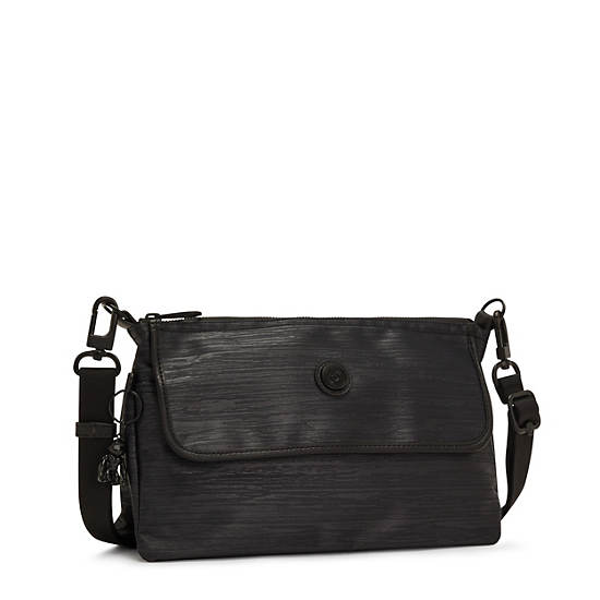 Etka Medium Shoulder Bag, Black GG, large