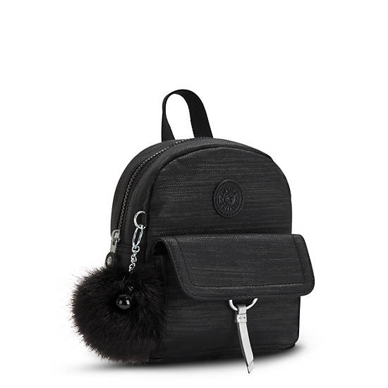 Rosalind Small Backpack, Scale Black Jacquard, large