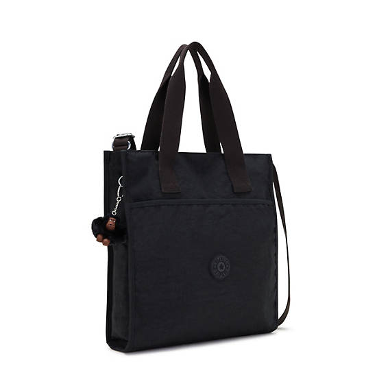 Inara Large Crossbody Tote Bag, Black Tonal, large