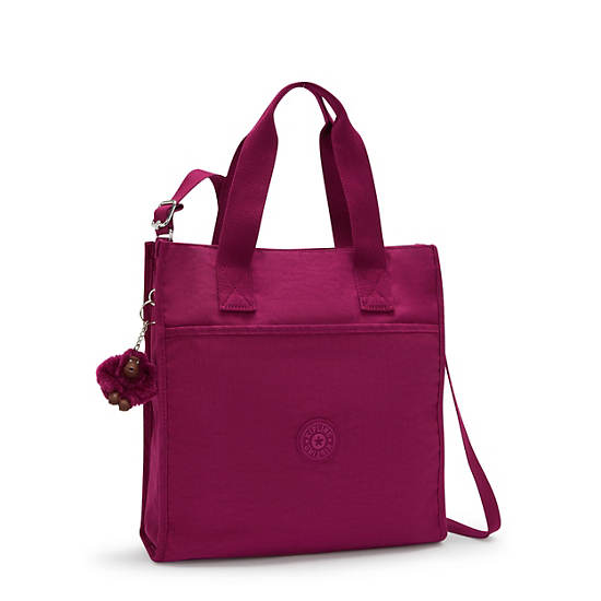 Inara Large Crossbody Tote Bag, Purple Fig, large