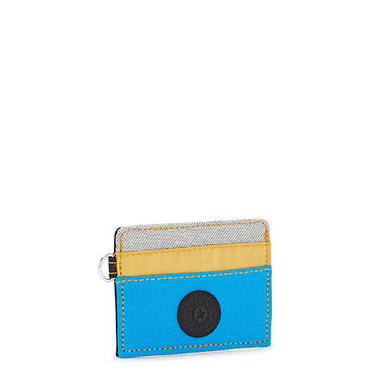 Cardy Card Holder, Perri Blue Woven, large