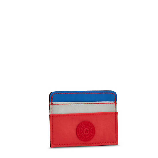 Cardy Card Holder, Blue Red Block, large