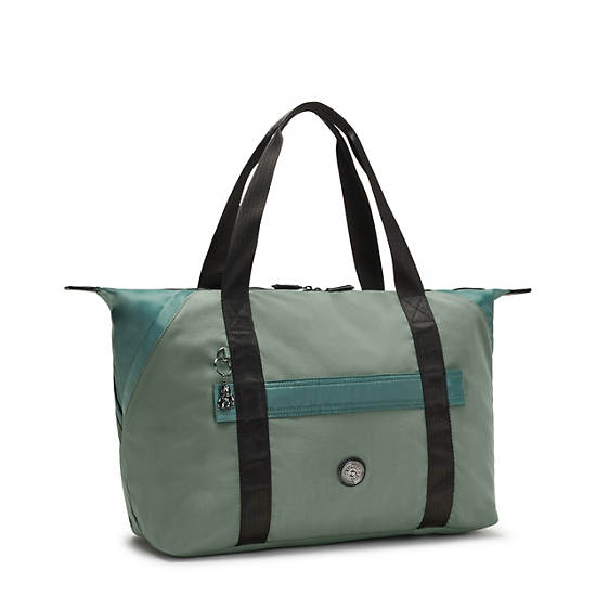 Art Medium Tote Bag, Cosmic Emerald M5, large