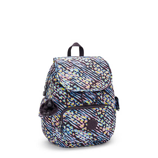 City Pack Small Printed Backpack, Undersea Lights, large