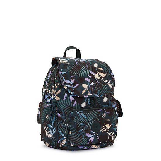 City Pack Small Printed Backpack, Moonlit Forest, large