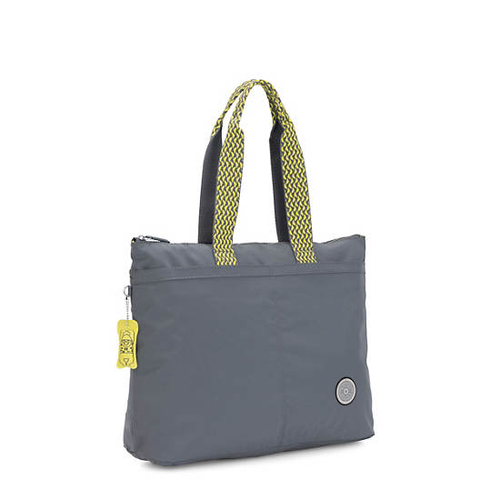 Chika 13" Laptop Tote Bag, Cool Camo Grey, large