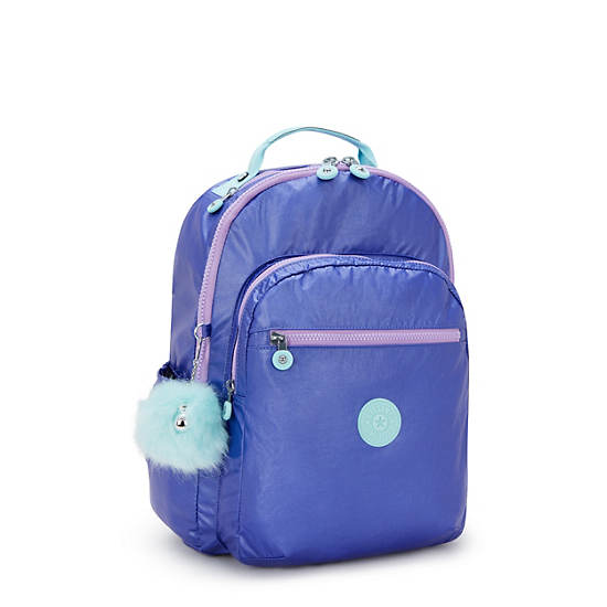Seoul Large Metallic 15" Laptop Backpack, Rainbow, large