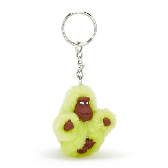 Sven Extra Small Monkey Keychain, Tennis Lime, large