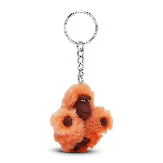 Sven Extra Small Monkey Keychain, Peachy Pink, large