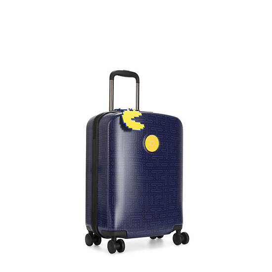 Pac-Man Curiosity Small 4 Wheeled Rolling Luggage, Soft Yellow, large