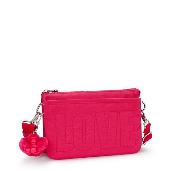 Riri Love Crossbody Bag, Prom Pink Metallic, large