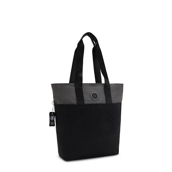 Hanifa 15" Laptop Tote Bag, True Black Fun, large