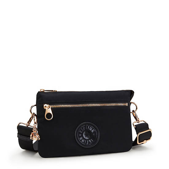 Riri Zip Crossbody Bag, Black Rose Spice, large