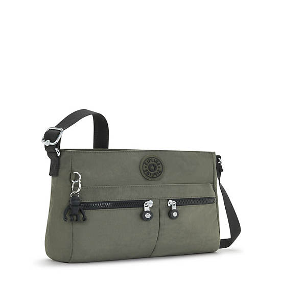 New Angie Crossbody Bag, Green Moss, large