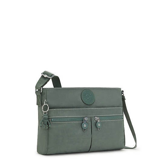 New Angie Crossbody Bag, Faded Green, large
