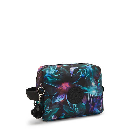 Parac Small Printed Toiletry Bag, Spectral Orchid, large