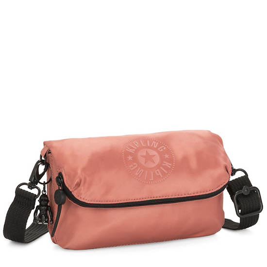 Ibri Mini Convertible Bag, Satin Rust, large