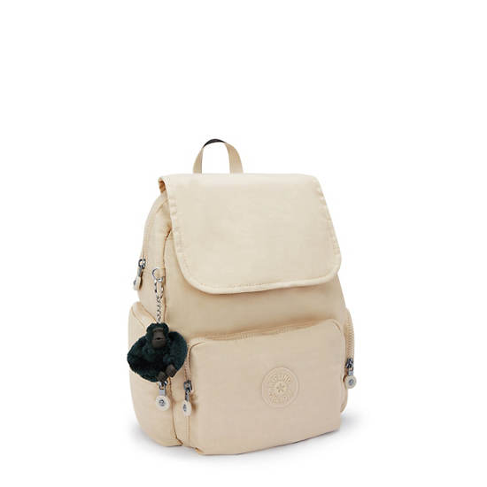 City Zip Small Backpack, Back To Beige, large