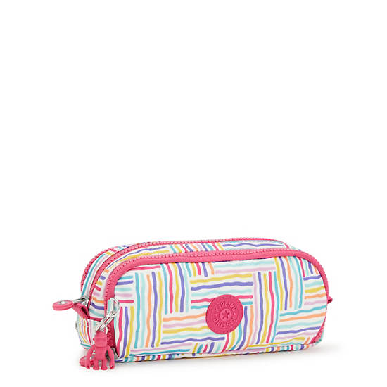 Gitroy Printed Pencil Case, Candy Lines, large