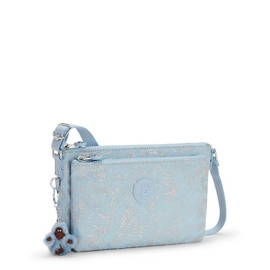 Mikaela Metallic Crossbody Bag, Glistening Flora, large