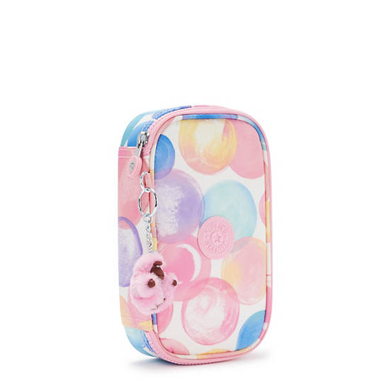 50 Pens Printed Case, Bubbly Rose, large