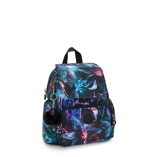 City Zip Mini Printed Backpack, Spectral Orchid, large