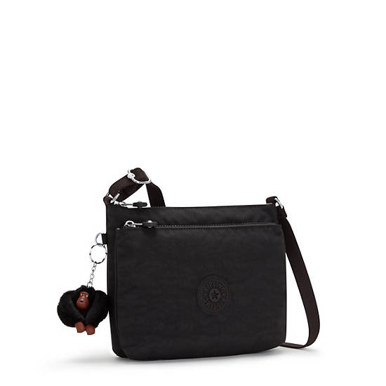 Nisha Crossbody Bag, Black Tonal, large