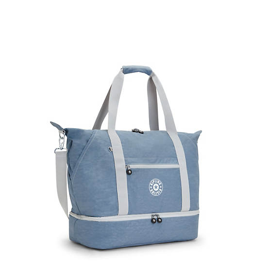 Art M Weekender Tote Bag, Brush Blue C, large