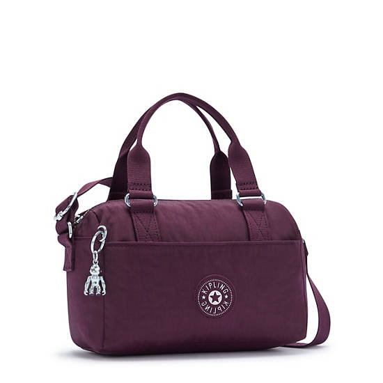 Folki Mini Handbag, Dark Plum, large