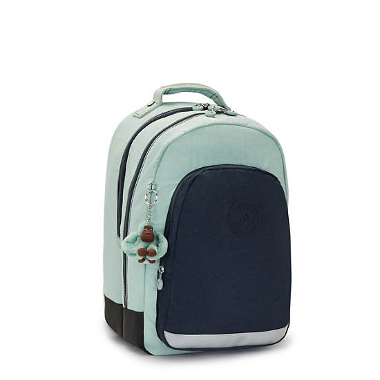 Class Room 17" Laptop Backpack, Sea Green Bl, large