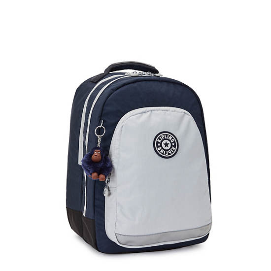 Class Room 17" Laptop Backpack, True Blue Grey, large