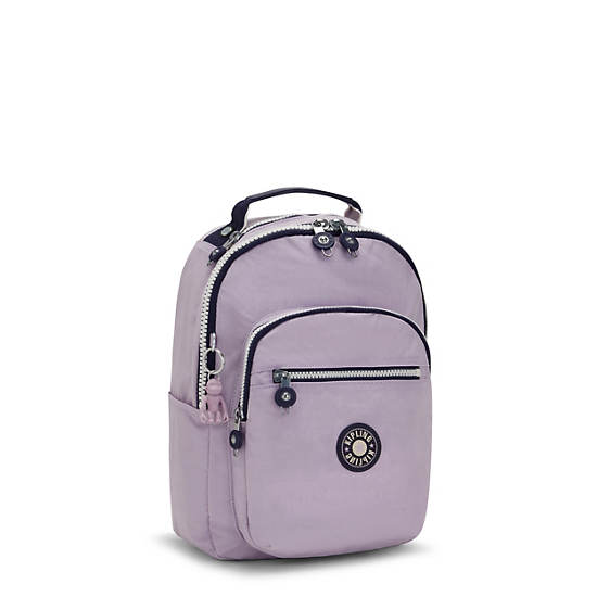 Seoul Small Tablet Backpack, Gentle Lilac Block, large