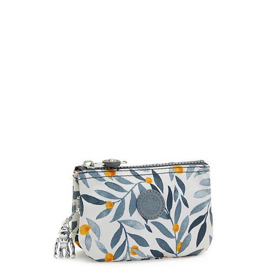 Creativity Small Printed Pouch, Shell Grey, large