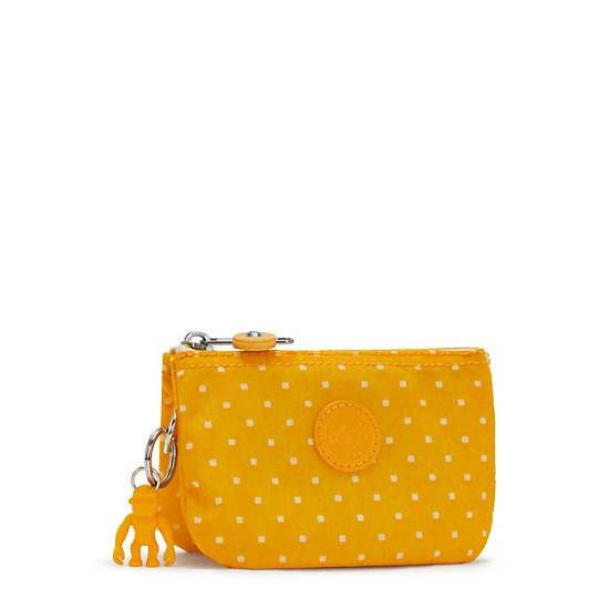 Creativity Small Printed Pouch, Soft Dot Yellow, large