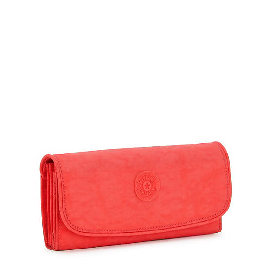 Money Land Snap Wallet, Almost Coral, large
