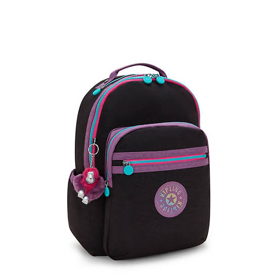 Seoul Large 15" Laptop Backpack, WavePop Jet Black, large