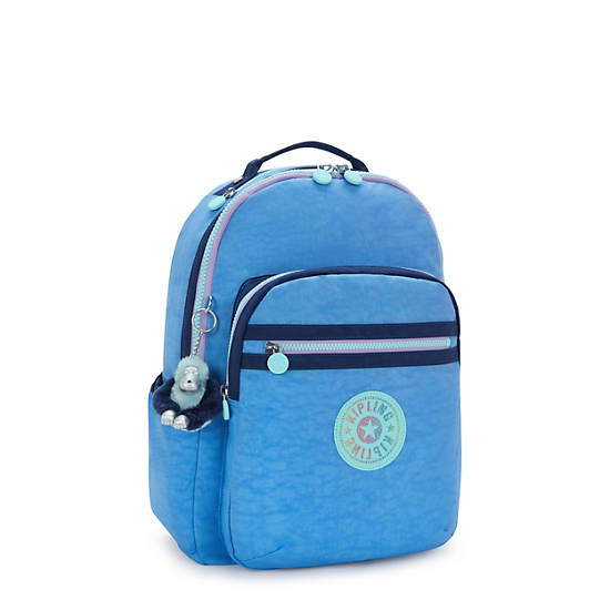 Seoul Large 15" Laptop Backpack, WavePop Bouncy Blue, large