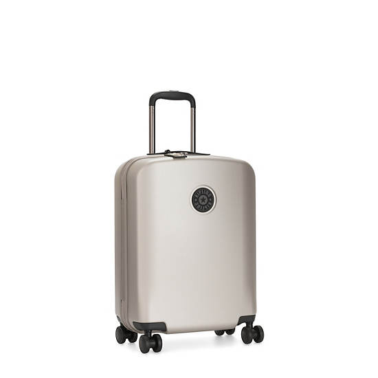 Curiosity Small Metallic 4 Wheeled Rolling Luggage, Metallic Glow, large