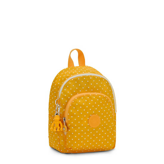 Curtis Compact Printed Convertible Backpack, Soft Dot Yellow, large