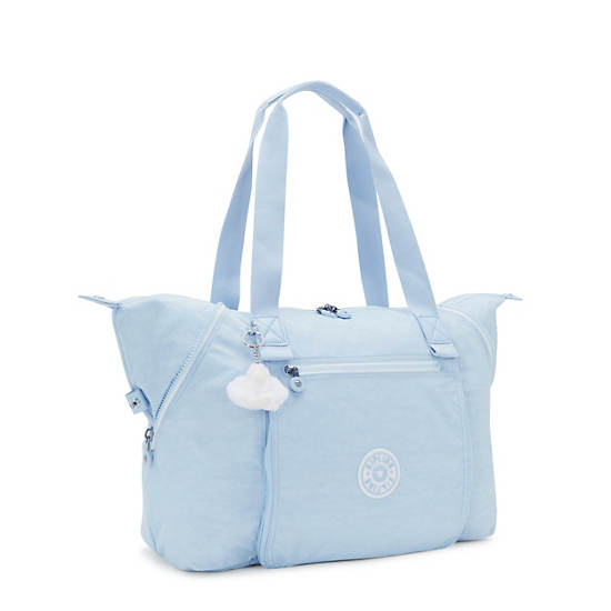 Wellness Art M Tote Bag, Frost Blue, large