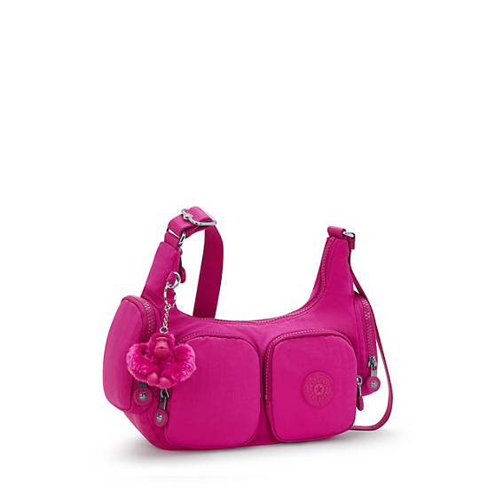 Rikka Small Crossbody Bag, Glowing Fuchsia, large