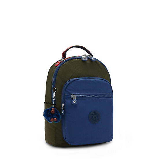Seoul Small Tablet Backpack, Seaweed Green Blue, large