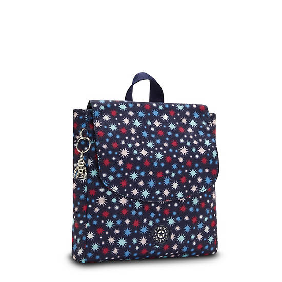 Dannie Printed Small Backpack, Funky Stars, large