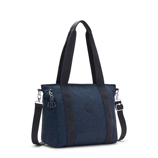 Asseni Small Tote Bag, Blue Bleu 2, large
