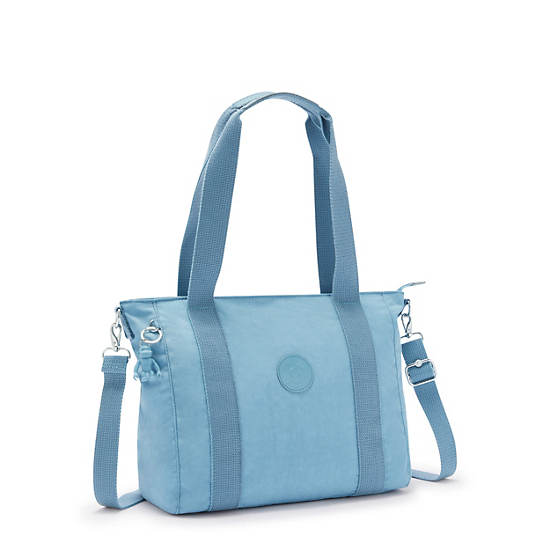 Asseni Small Tote Bag, Blue Mist, large