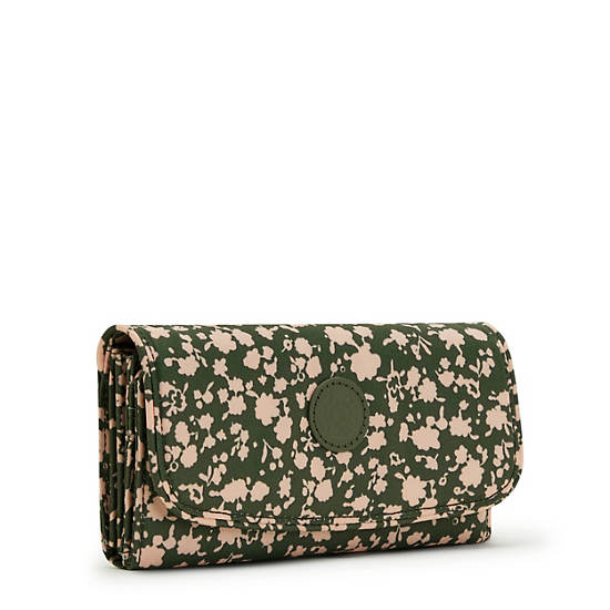 Money Land Printed Snap Wallet, Fresh Floral, large