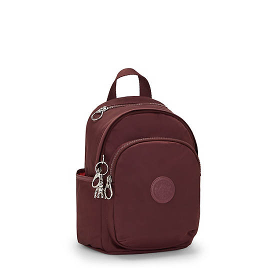Delia Mini Backpack, Deep Aubergine, large
