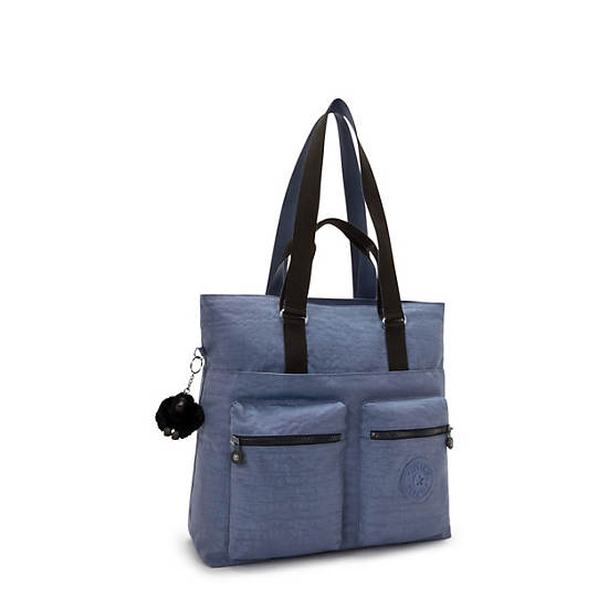 India 16" Laptop Tote Bag, Blue Lover, large