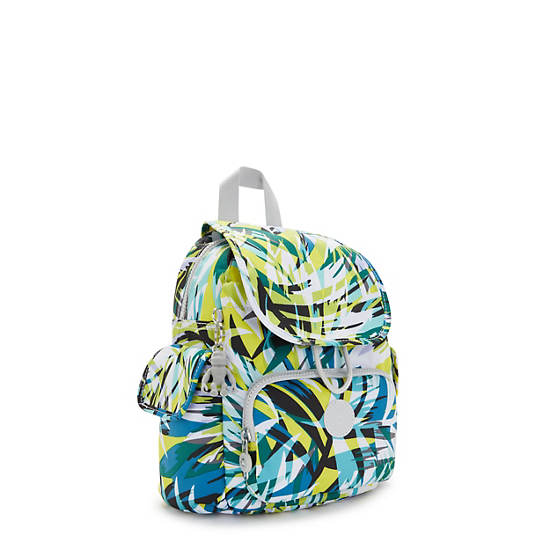 City Pack Mini Printed Backpack, Bright Palm, large